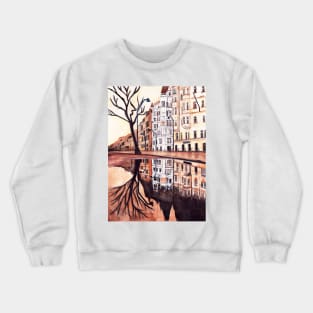 Watercolor - london view Crewneck Sweatshirt